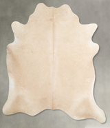 Champagne X-Large Brazilian Cowhide Rug 7'1"H x 6'11"W #A53235 by Hudson Hides