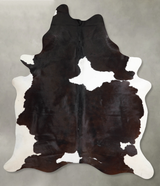 Chocolate and White XX-Large Brazilian Cowhide Rug 8'10"H x 6'10"W #A53236 by Hudson Hides