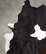 Chocolate and White XX-Large Brazilian Cowhide Rug 8'10"H x 6'10"W #A53236 by Hudson Hides