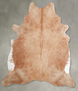 Solid Brown X-Large Brazilian Cowhide Rug 7'4"H x 6'9"W #A53238 by Hudson Hides