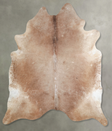 Taupe XX-Large Brazilian Cowhide Rug 8'1"H x 7'2"W #A53239 by Hudson Hides