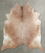 Taupe XX-Large Brazilian Cowhide Rug 8'1"H x 7'2"W #A53239 by Hudson Hides