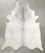 Grey with Beige XX-Large Brazilian Cowhide Rug 9'5"H x 8'9"W #A53242 by Hudson Hides
