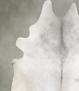 Grey with Beige XX-Large Brazilian Cowhide Rug 9'5"H x 8'9"W #A53242 by Hudson Hides