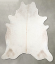 Ivory with Beige XX-Large Brazilian Cowhide Rug 8'0"H x 7'3"W #A53245 by Hudson Hides