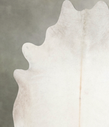 Ivory with Beige XX-Large Brazilian Cowhide Rug 8'0"H x 7'3"W #A53245 by Hudson Hides