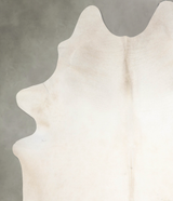 Ivory with Beige XX-Large Brazilian Cowhide Rug 8'3"H x 6'11"W #A53247 by Hudson Hides