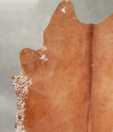 Solid Brown XX-Large Brazilian Cowhide Rug 8'7"H x 7'4"W #A53249 by Hudson Hides