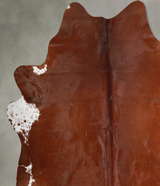 Brown and White Regular XX-Large Brazilian Cowhide Rug 8'5"H x 7'10"W #A53251 by Hudson Hides