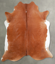 Solid Brown X-Large Brazilian Cowhide Rug 6'9"H x 6'9"W #A53252 by Hudson Hides