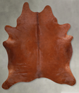 Solid Brown XX-Large Brazilian Cowhide Rug 8'1"H x 6'5"W #A53256 by Hudson Hides