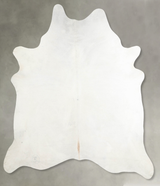 Ivory with Beige XX-Large Brazilian Cowhide Rug 7'8"H x 7'0"W #A53257 by Hudson Hides