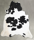 Black and White XX-Large Brazilian Cowhide Rug 7'8"H x 6'10"W #A53258 by Hudson Hides