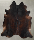 Dark Brindle XX-Large Brazilian Cowhide Rug 7'8"H x 7'0"W #A53259 by Hudson Hides