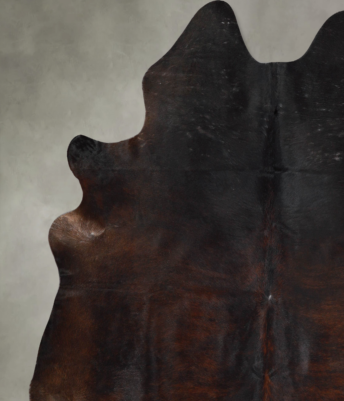 Dark Brindle XX-Large Brazilian Cowhide Rug 7'8"H x 7'0"W #A53259 by Hudson Hides