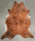 Medium Brindle XX-Large Brazilian Cowhide Rug 7'8"H x 7'9"W #A53260 by Hudson Hides