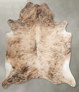 Light Brindle X-Large Brazilian Cowhide Rug 7'4"H x 6'8"W #A53262 by Hudson Hides