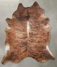 Medium Brindle XX-Large Brazilian Cowhide Rug 8'0"H x 6'11"W #A53263 by Hudson Hides