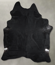 Solid Black XX-Large Brazilian Cowhide Rug 8'0"H x 6'5"W #A53270 by Hudson Hides