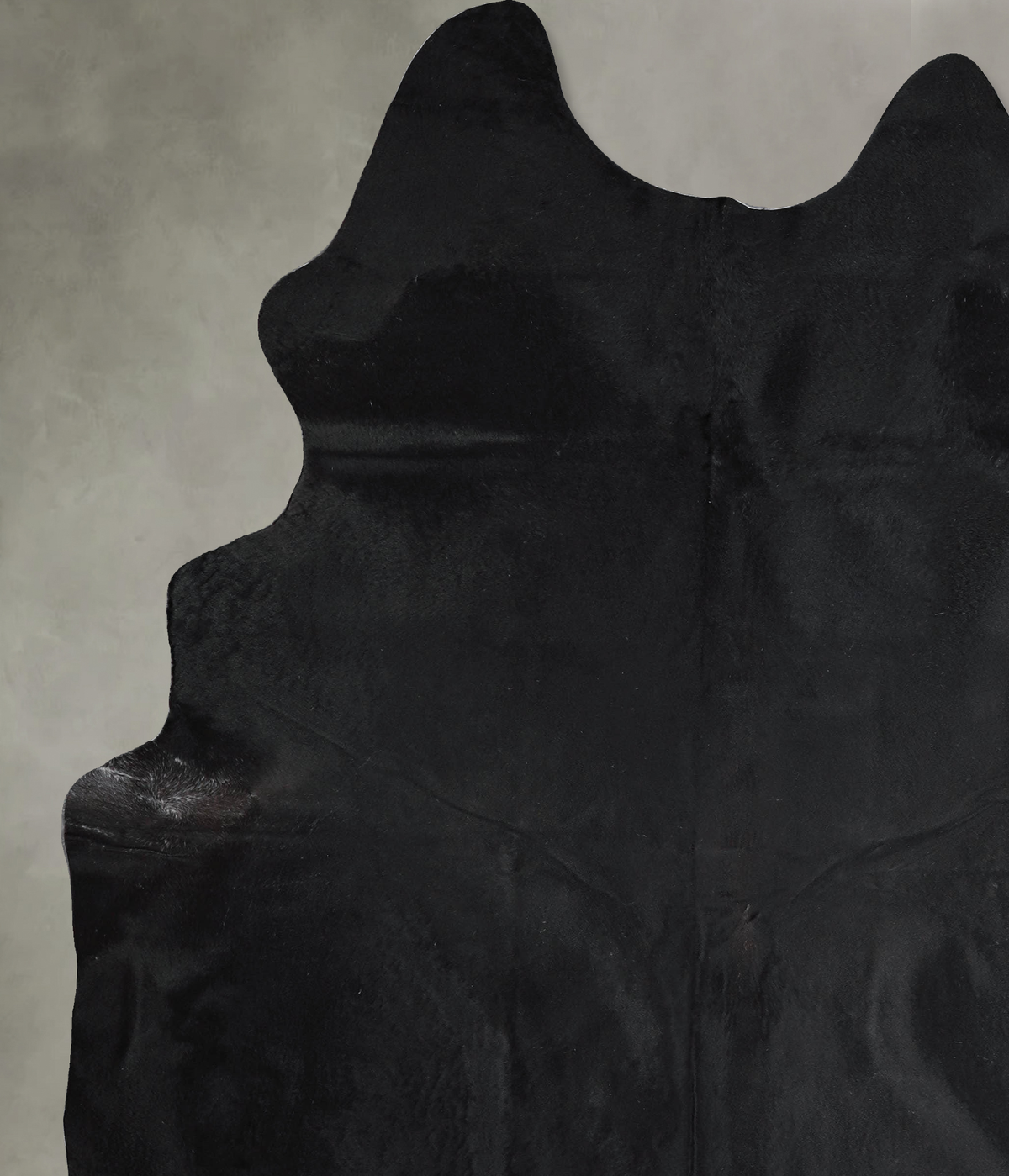 Solid Black XX-Large Brazilian Cowhide Rug 8'0"H x 6'5"W #A53270 by Hudson Hides