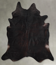 Solid Black XX-Large Brazilian Cowhide Rug 7'10"H x 7'1"W #A53272 by Hudson Hides