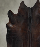 Dark Brindle X-Large Brazilian Cowhide Rug 6'10"H x 7'2"W #A53276 by Hudson Hides