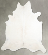 Ivory with Beige XX-Large Brazilian Cowhide Rug 8'0"H x 7'2"W #A53278 by Hudson Hides