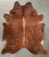Medium Brindle X-Large Brazilian Cowhide Rug 7'2"H x 5'11"W #A53282 by Hudson Hides