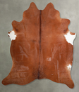 Solid Brown XX-Large Brazilian Cowhide Rug 8'0"H x 7'3"W #A53294 by Hudson Hides