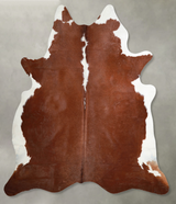 Hereford XX-Large Brazilian Cowhide Rug 7'9"H x 7'4"W #A53296 by Hudson Hides