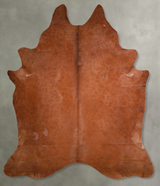 Solid Brown XX-Large Brazilian Cowhide Rug 8'5"H x 7'2"W #A53297 by Hudson Hides