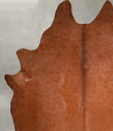 Solid Brown XX-Large Brazilian Cowhide Rug 8'5"H x 7'2"W #A53297 by Hudson Hides