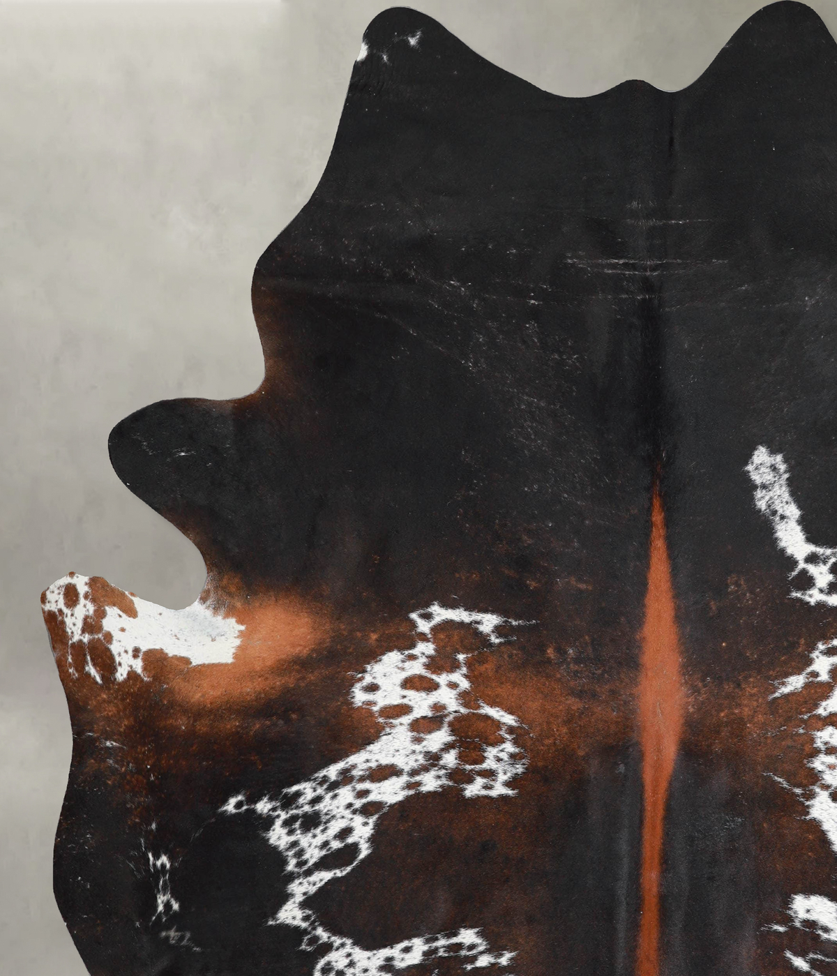 Chocolate and White XX-Large Brazilian Cowhide Rug 8'1"H x 6'8"W #A53300 by Hudson Hides