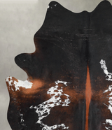 Chocolate and White XX-Large Brazilian Cowhide Rug 8'1"H x 6'8"W #A53300 by Hudson Hides