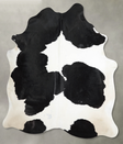 Black and White X-Large Brazilian Cowhide Rug 6'11"H x 5'10"W #A53307 by Hudson Hides