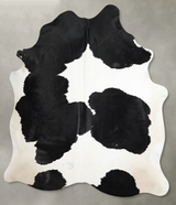 Black and White X-Large Brazilian Cowhide Rug 6'11"H x 5'10"W #A53307 by Hudson Hides