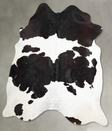 Black and White X-Large Brazilian Cowhide Rug 7'4"H x 6'8"W #A53309 by Hudson Hides