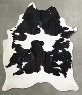 Black and White X-Large Brazilian Cowhide Rug 7'7"H x 5'11"W #A53312 by Hudson Hides