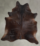 Chocolate XX-Large Brazilian Cowhide Rug 7'7"H x 6'8"W #A53314 by Hudson Hides