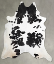 Black and White XX-Large Brazilian Cowhide Rug 9'2"H x 7'9"W #A53315 by Hudson Hides