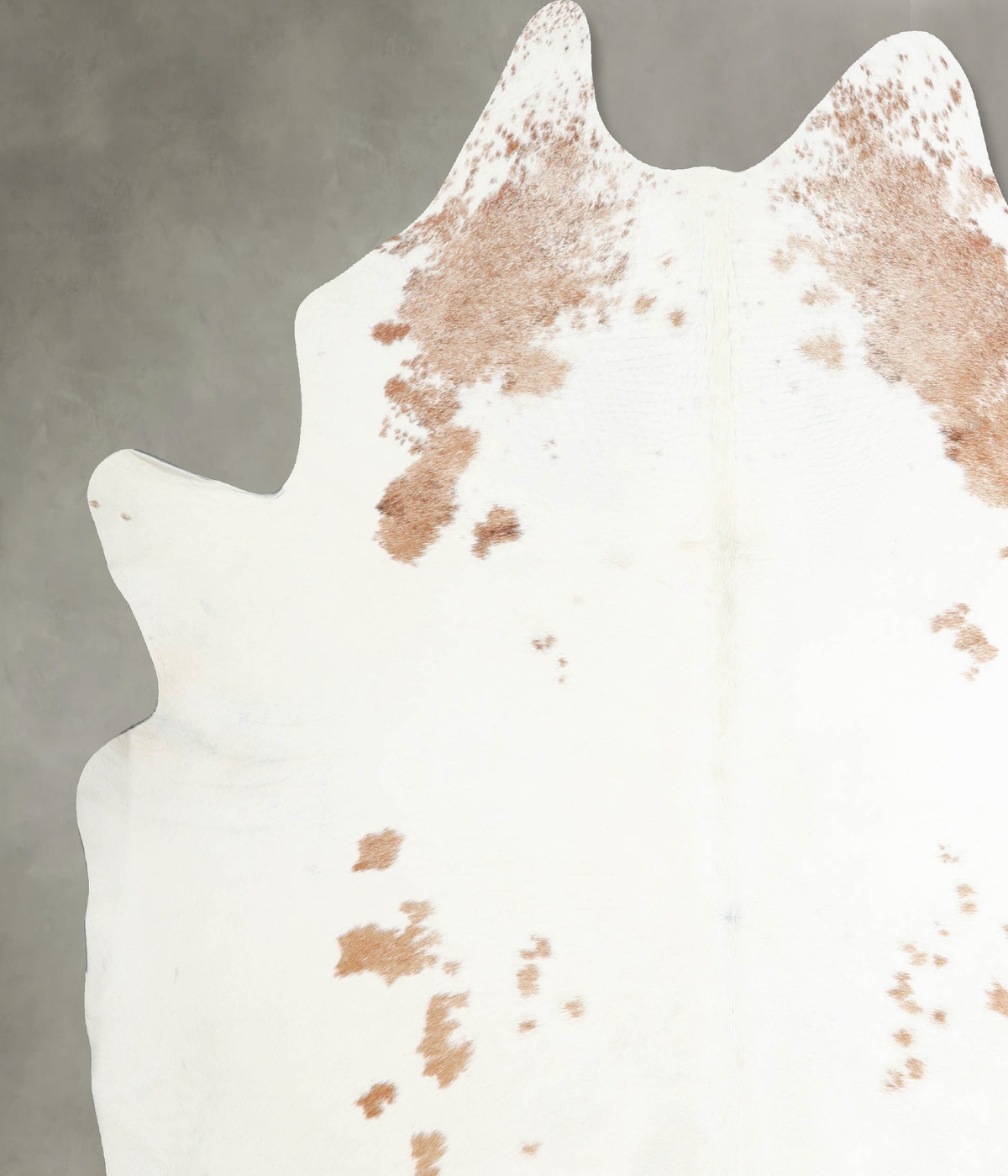 Beige and White XX-Large Brazilian Cowhide Rug 7'7"H x 6'9"W #A53317 by Hudson Hides