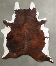 Medium Brindle X-Large Brazilian Cowhide Rug 7'9"H x 6'5"W #A53320 by Hudson Hides