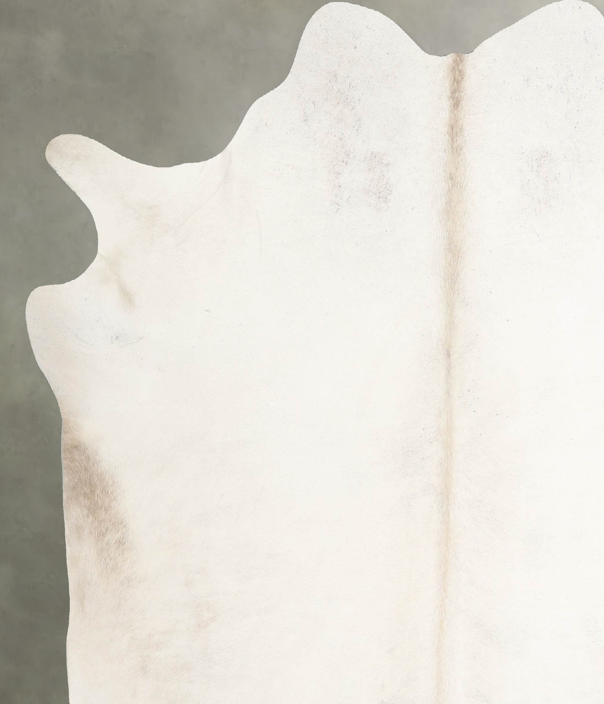 Ivory with Beige X-Large Brazilian Cowhide Rug 6'6"H x 6'3"W #A53321 by Hudson Hides