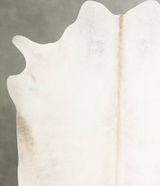 Ivory with Beige X-Large Brazilian Cowhide Rug 6'6"H x 6'3"W #A53321 by Hudson Hides