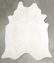 Solid White XX-Large Brazilian Cowhide Rug 7'11"H x 7'0"W #A53322 by Hudson Hides