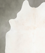 Solid White XX-Large Brazilian Cowhide Rug 7'11"H x 7'0"W #A53322 by Hudson Hides