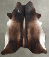Dark Grey XX-Large Brazilian Cowhide Rug 7'2"H x 7'2"W #A53326 by Hudson Hides