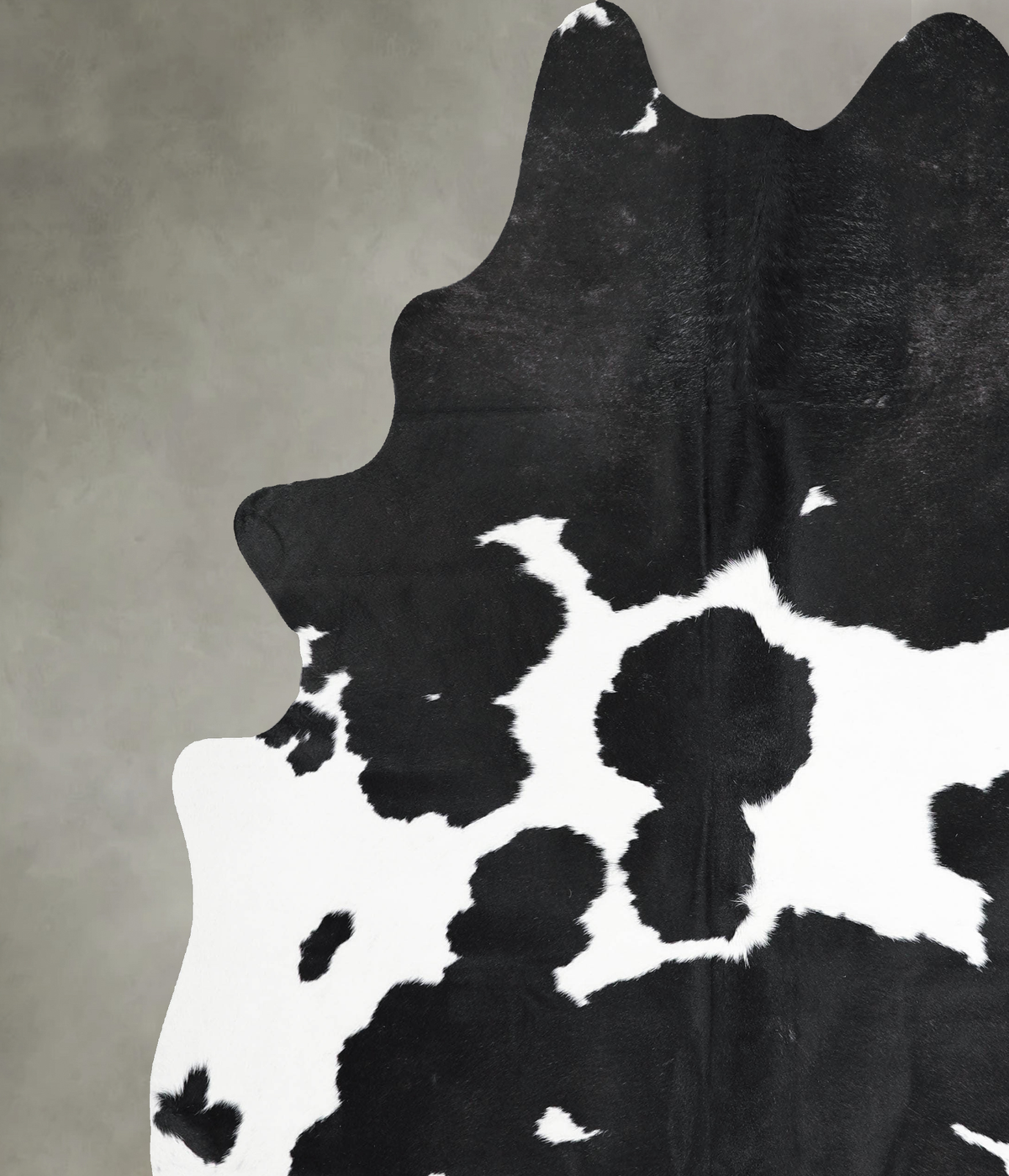Black and White XX-Large Brazilian Cowhide Rug 8'1"H x 6'9"W #A53329 by Hudson Hides