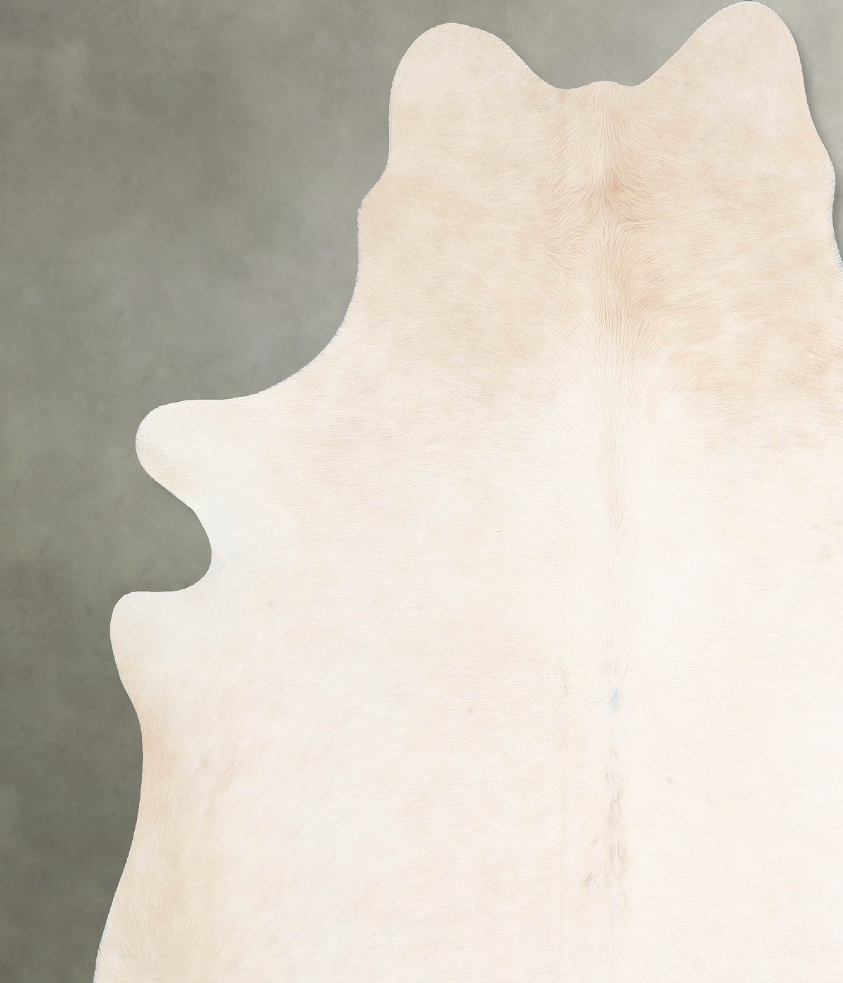 Ivory with Beige X-Large Brazilian Cowhide Rug 7'0"H x 6'8"W #A53330 by Hudson Hides