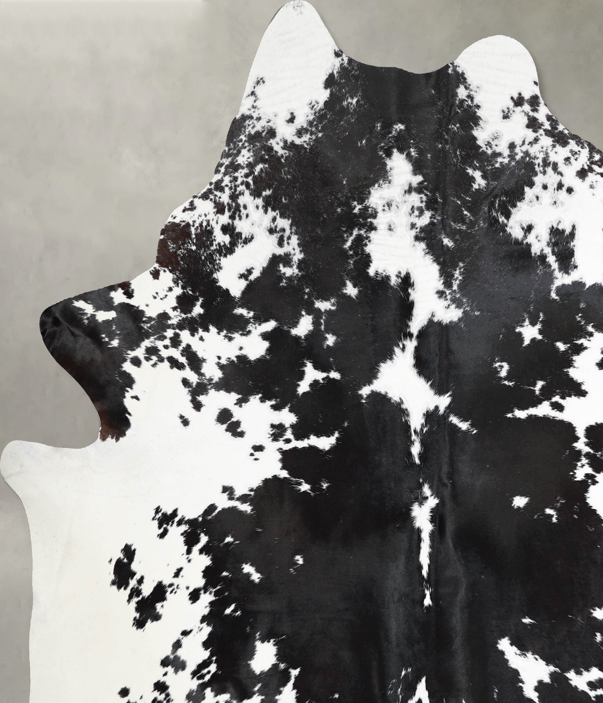 Black and White XX-Large Brazilian Cowhide Rug 8'0"H x 6'11"W #A53331 by Hudson Hides
